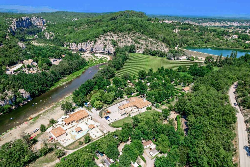 acces camping ardeche