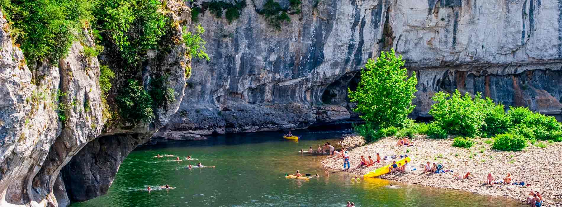 camping canoe kayak chassezac